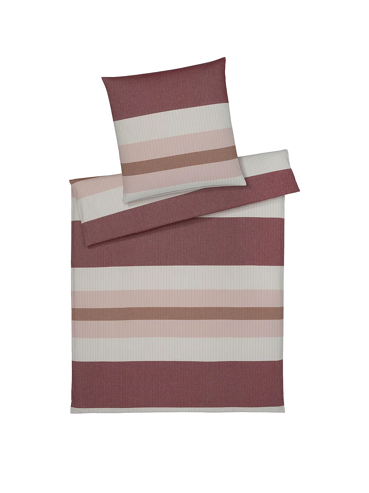 ELEGANTE | Flanell Bettwäsche LEEDS 70x90cm/140x200cm Plum | 